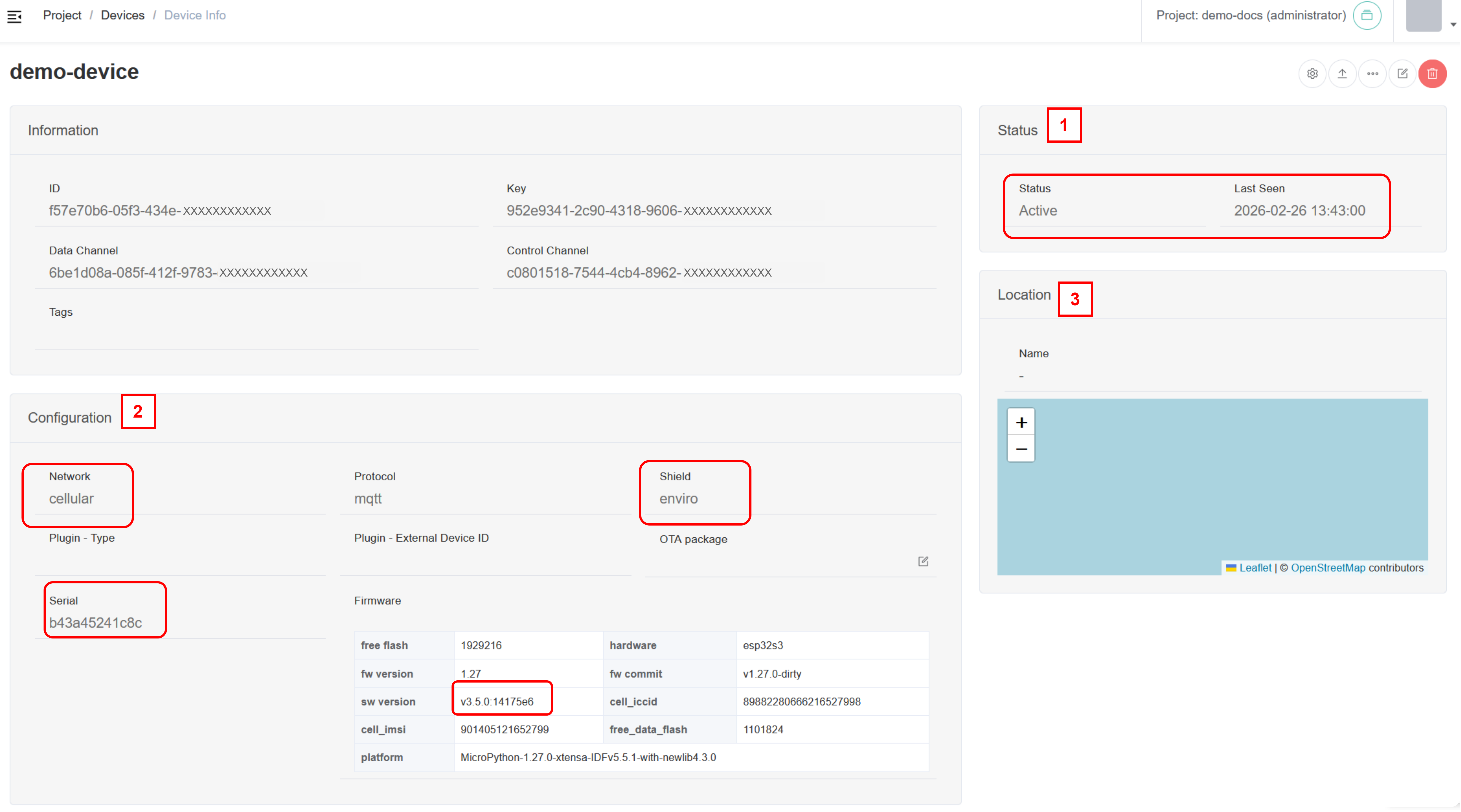 validate console info