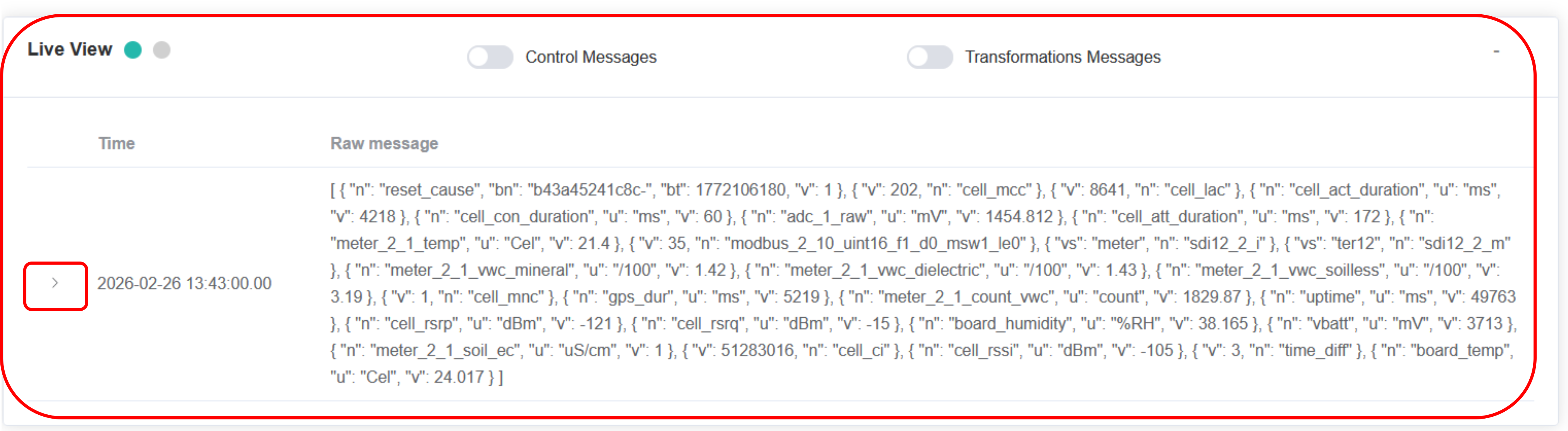 validate console liveview